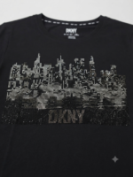 DKNY Sport Rhinestone Cityscape Short Sleeve Women's T-Shirt NWT - Image 2