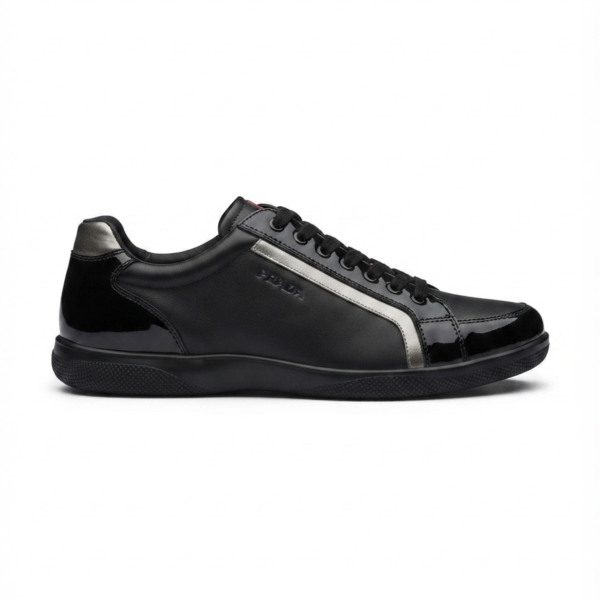 Prada Men's Leather Sneakers – Black