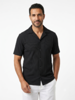 Men’s Ribbed Short-Sleeve Shirt - Image 2