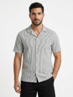 ZARA Striped Short-Sleeve Shirt - Image 2