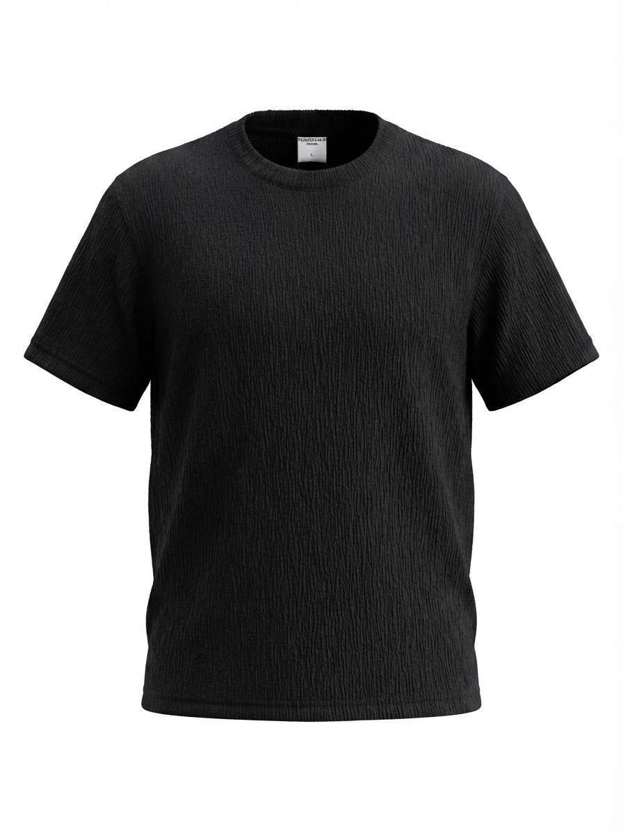 Ribbed Basic T-Shirt