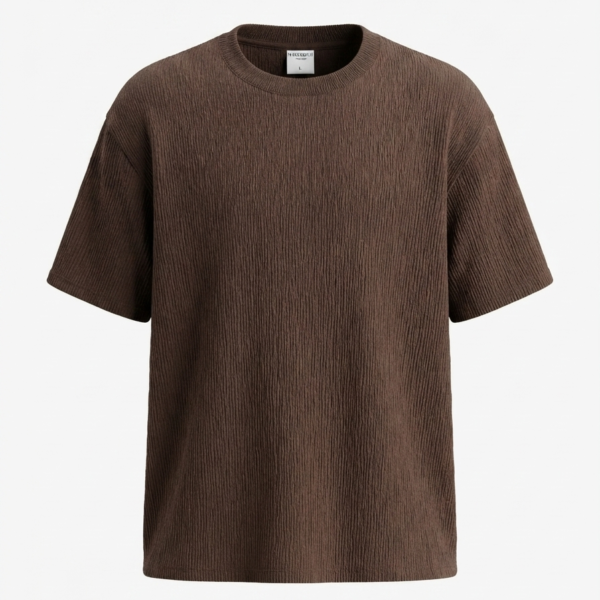 Ribbed Basic T-Shirt