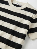 Knitted striped T-shirt - Image 4