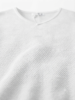 Textured Knit V-Neck T-Shirt - Image 9