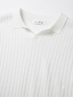 Ribbed Knitted Polo Shirt - Image 15