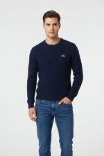 Lacoste Braided Wool Round-Neck Sweater - Image 9