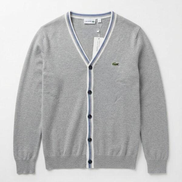 Lacoste Light Wool Button-Up Cardigan