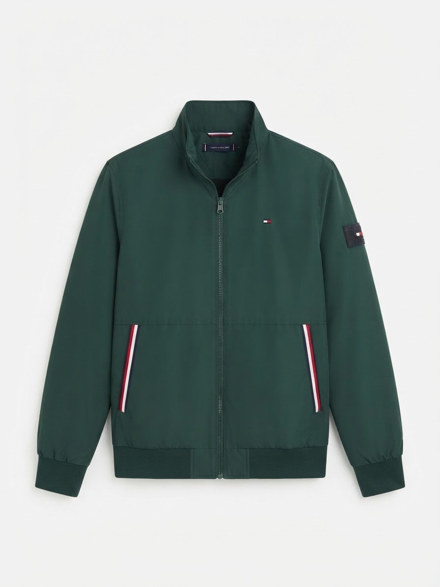 IMG_5889 Tommy Hilfiger Lightweight Waterproof Bomber Jacket - Image 1