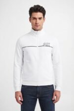 Armani Exchange Men's Lightweight Waterproof Jacket – White - Image 3