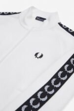 Fred Perry Men's Taped Track Jacket – White - Image 3