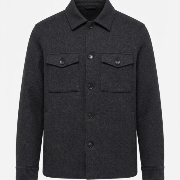 Loro Piana Men's Wool & Cashmere Overshirt Jacket