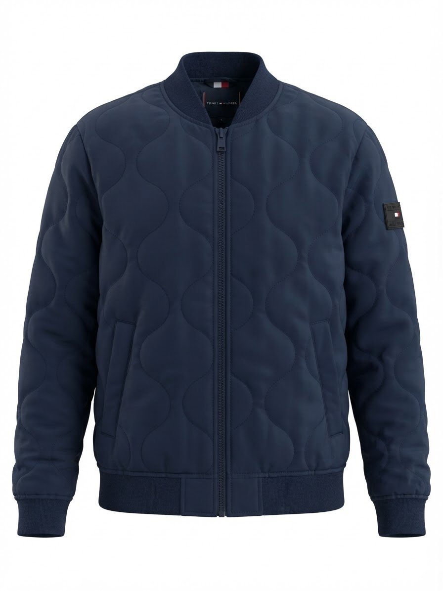 IMG_6137 Tommy Hilfiger Quilted Bomber Jacket - Image 1