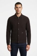 Loro Piana Men's Knit Button-Up Overshirt Jacket - Image 6