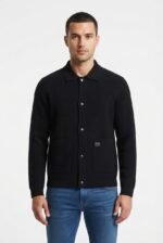Loro Piana Men's Knit Button-Up Overshirt Jacket - Image 9